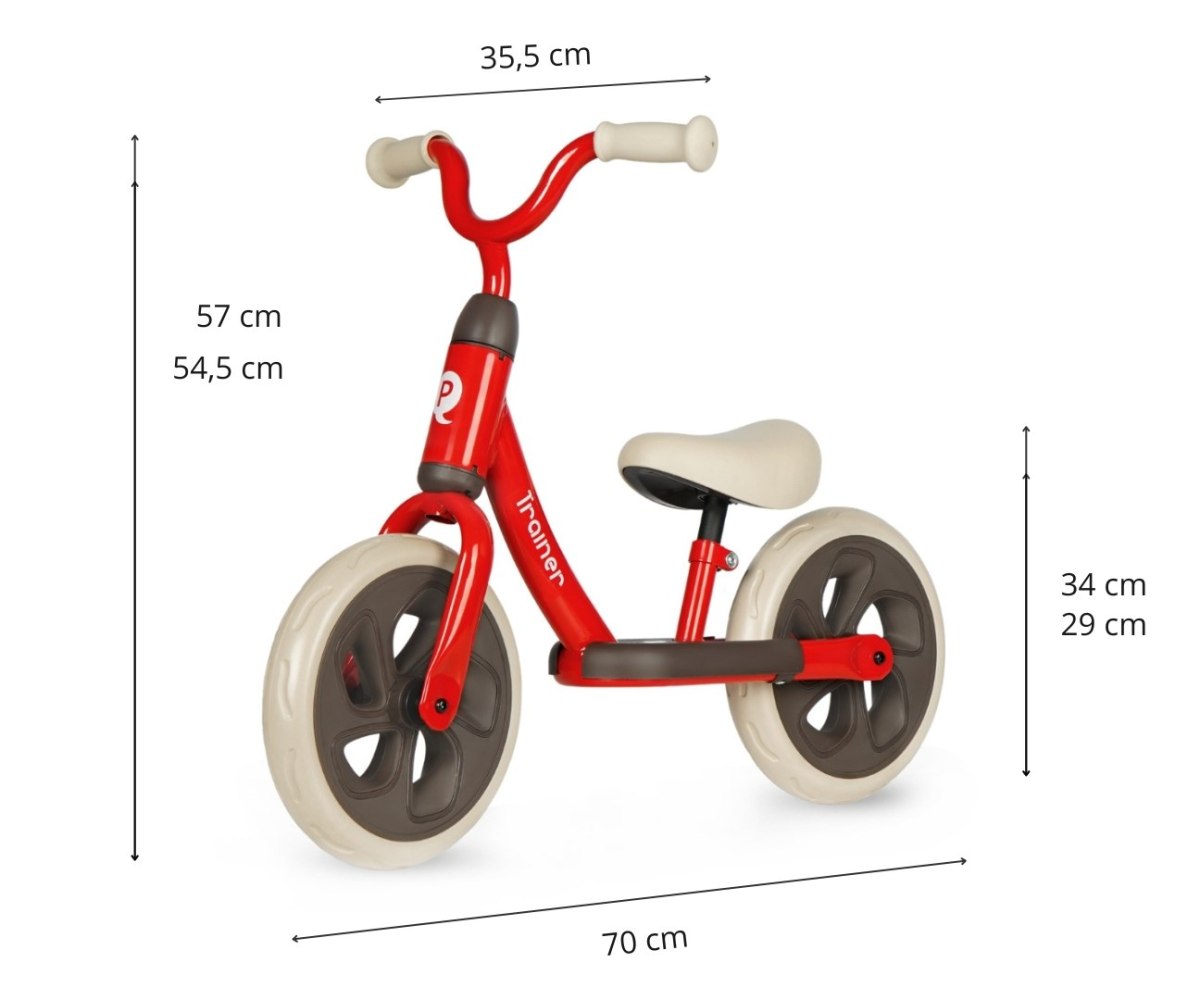 MILLY MALLY 5783 Qplay Rowerek biegowy Trainer red